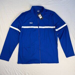 MSRP $55 - Men's XXL Under Armour Knit Warm Up Team Full-Zip Jacket - Royal Blue